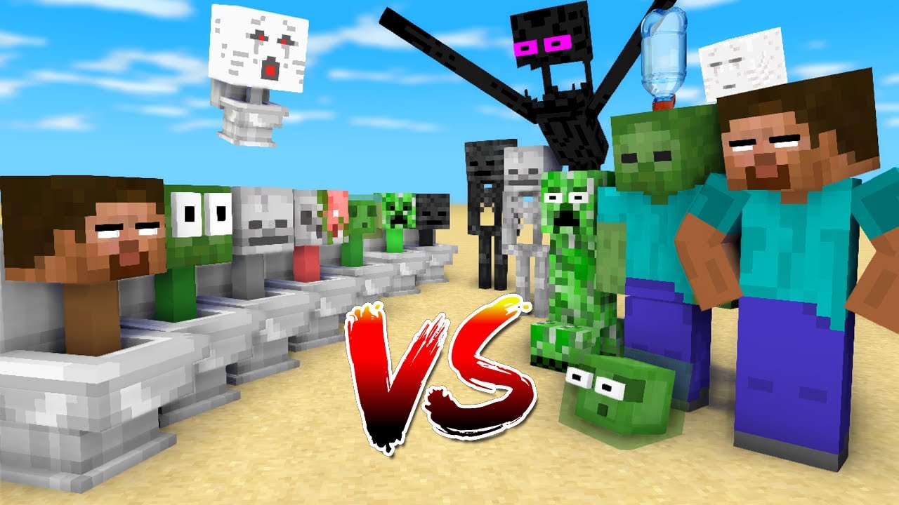 Minecraft Mobs : MONSTERS VS SCIENTIST - Minecraft Animation