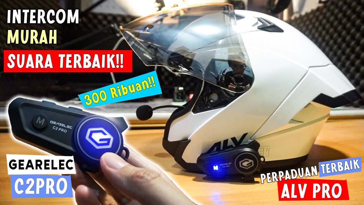 Terbaik Intercom Helm 300 Ribuan Gearelec C2Pro & ALV Ultron Pro - Tutorial Instalasi