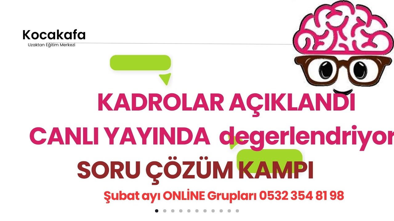 EKPSS TERCİHLERİ AÇIKLANDI. Canlı yayında değerlendiriyoruz.