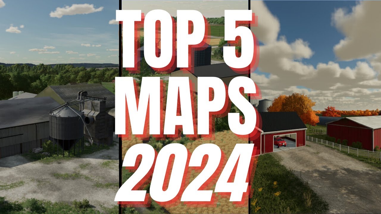 ТОП-5 ЛУЧШИХ КАРТ 2024 ГОДА ДЛЯ КОНСОЛИ | Farming Simulator 22