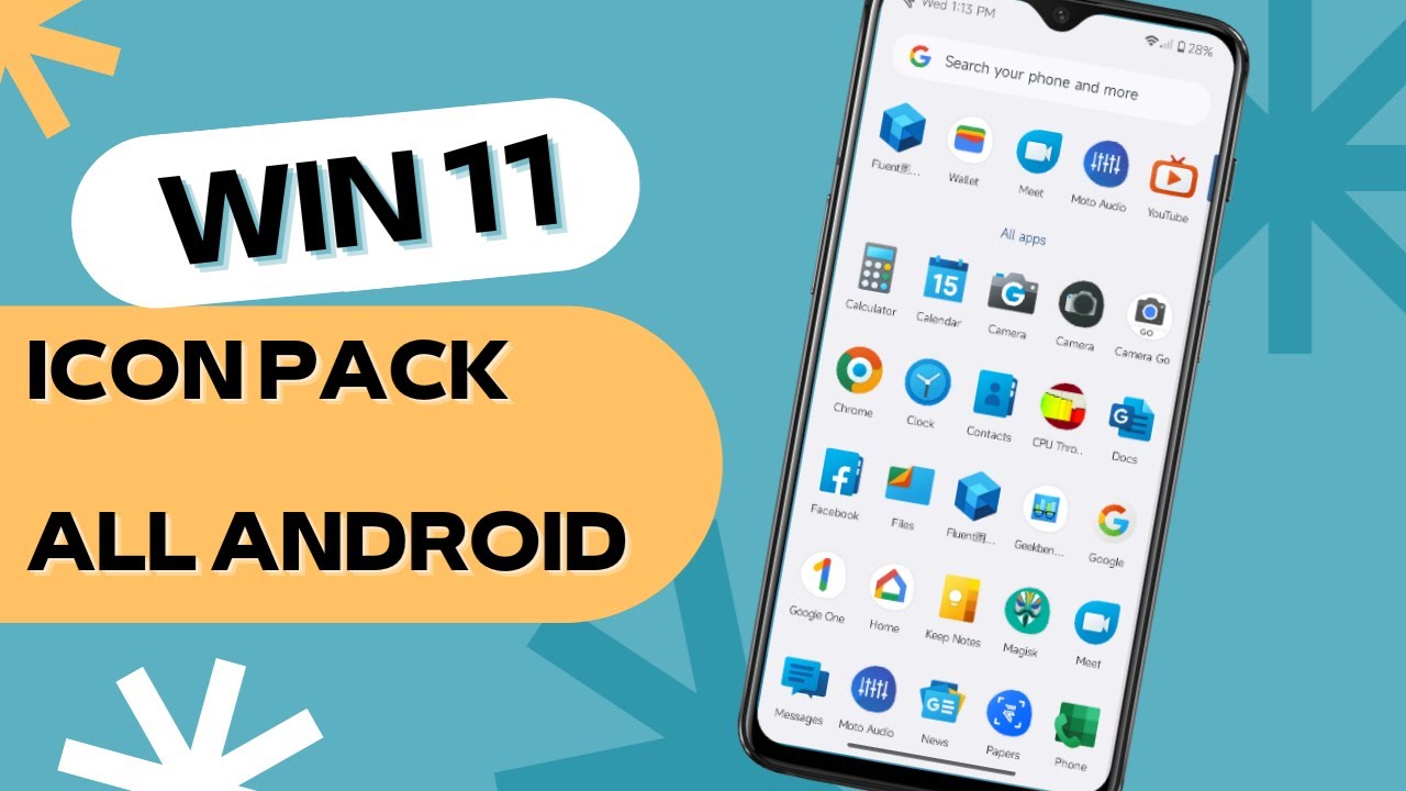 Windows 11 Icon Pack For Android|Best Colorful Icon Pack for Android|Install Windows 11 Icon Pack|