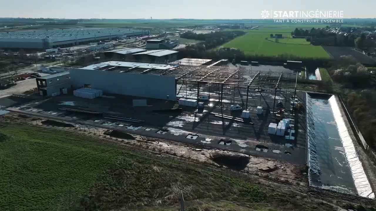 Chantier NSG à Onnaing (59) - Construction d'un bâtiment d'activité d'une surface de 10 000m²