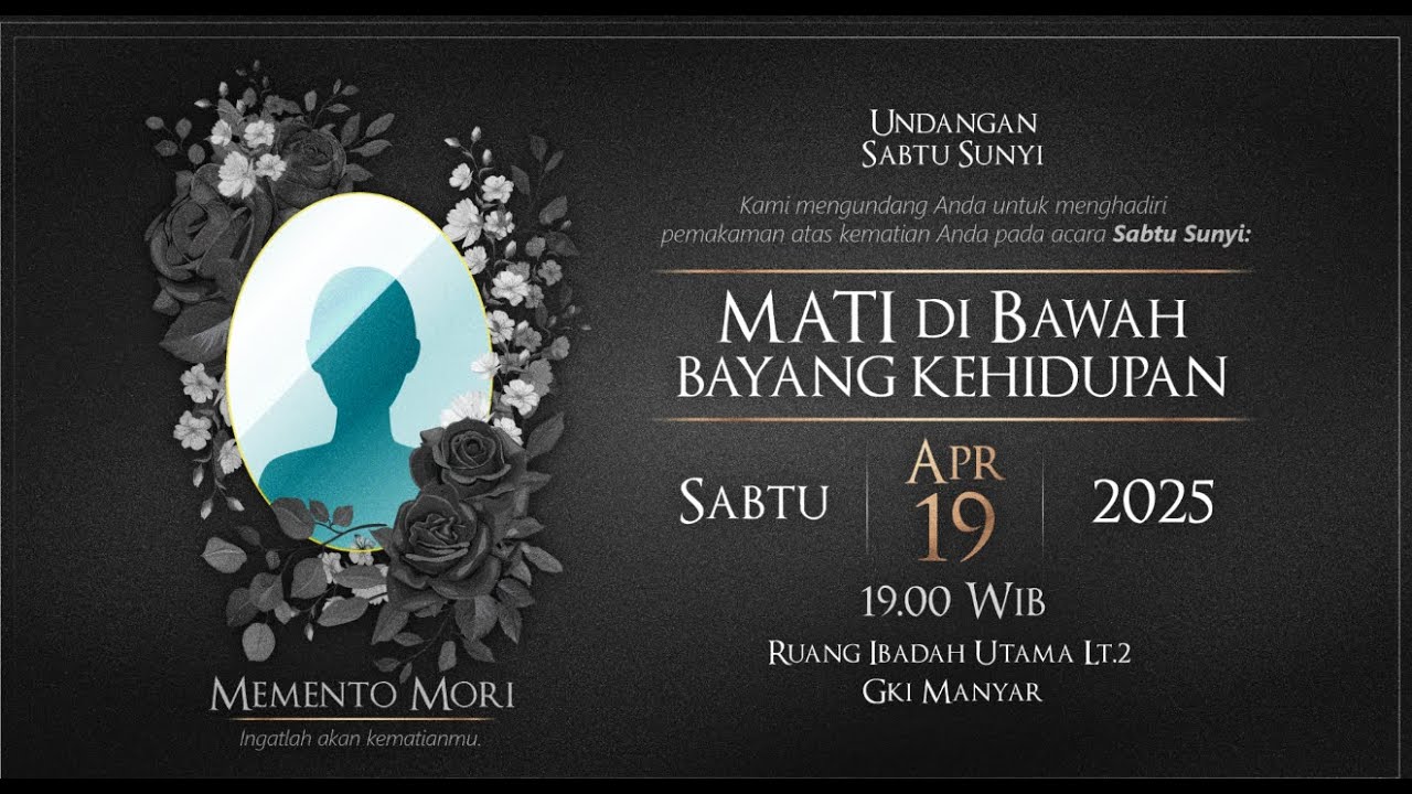 Kebaktian Sabtu Sunyi GKI Manyar, 19 April 2025 // 🔴 ONSITE & ONLINE