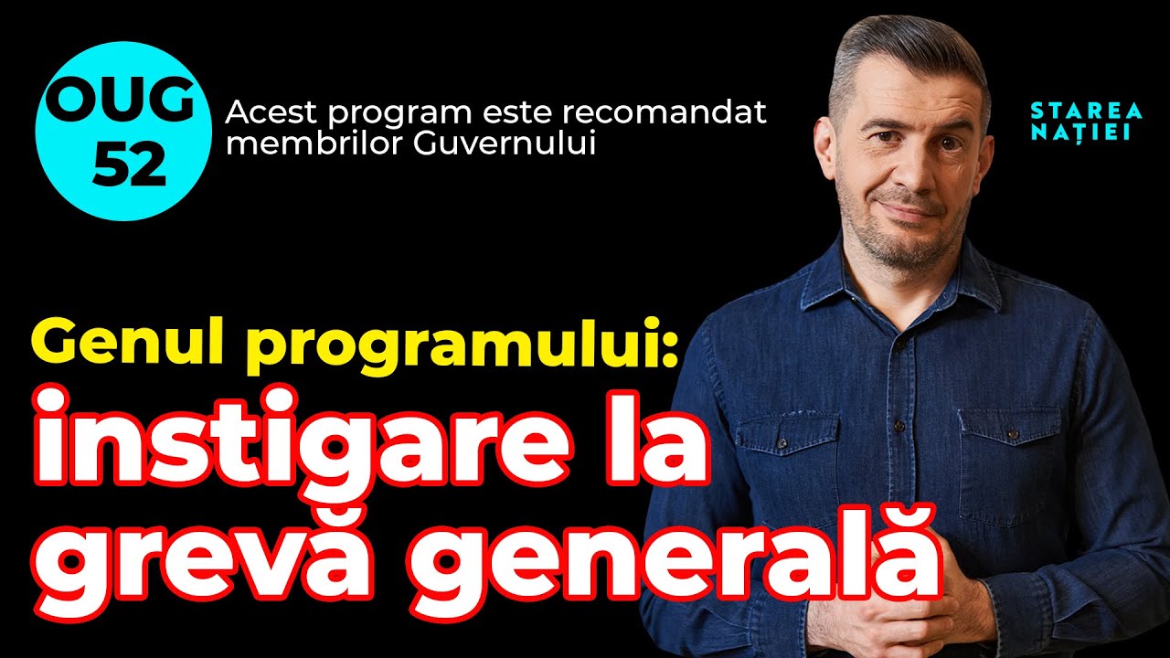 Instigăm la grevă generală. Ordonanța erorilor. Trump 2028, uns de Dumnezeu | Starea Nației 28.X.25