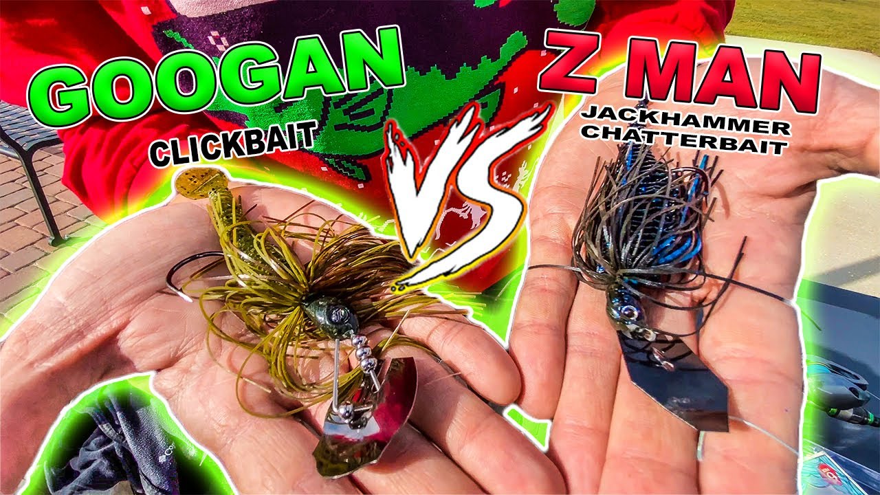 Googan Clickbait vs Jackhammer Chatterbait, 1v1 Comparison and Design Breakdown (Underwater Footage)