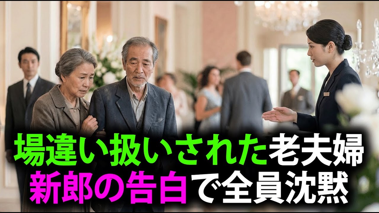 【号泣必至】成功者になった新郎が隠していた過去…結婚式で無視された老夫婦の正体が暴露され人生が一変した瞬間