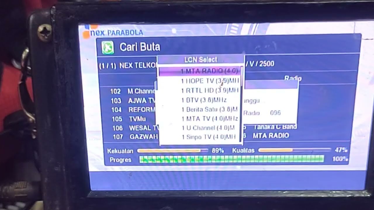 Cara Program Receiver Nex Parabola Combo Merah