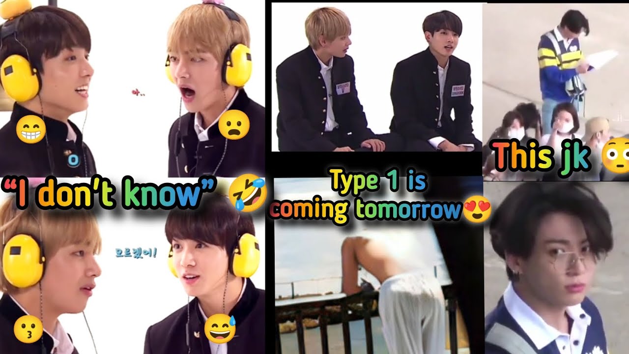 the way taekook were reading each other's lips (taekook moments from run BTS episode 41)