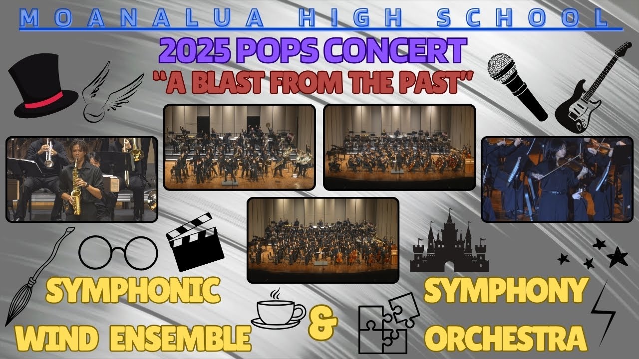 A Blast From The Past | Moanalua HS Symphonic Wind Ensemble & Symphony Orchestra | 2025 Pops Concert