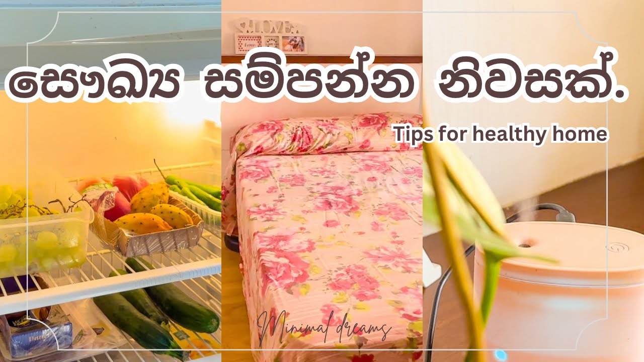 සෞඛ්‍යමත් නිවසක් සදහා/healthy home/cleaning Sinhala/slow living/minimalism