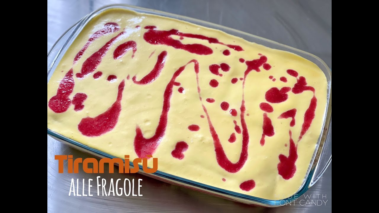 TIRAMISU' alle FRAGOLE SUPER GUSTOSO - Ricetta