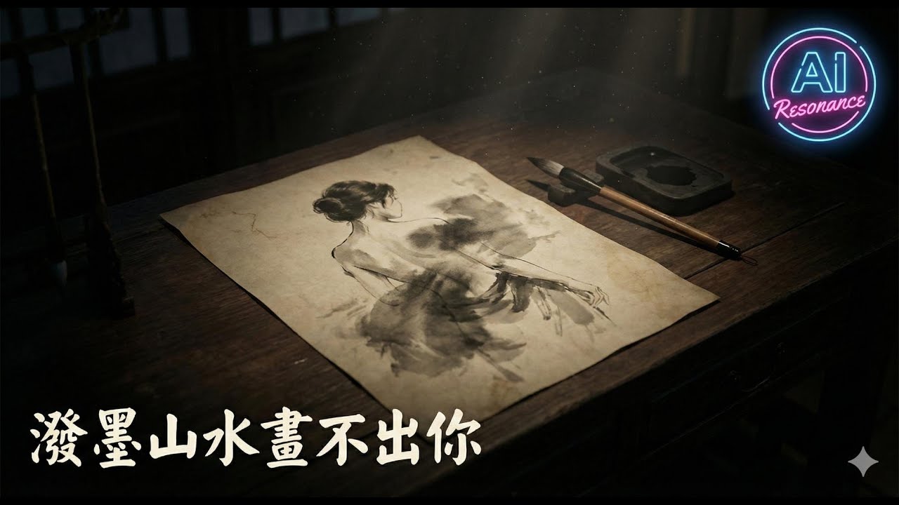 【潑墨山水畫不出你】Ink Landscapes Can't Portray You (Official Audio) | AI Resonance