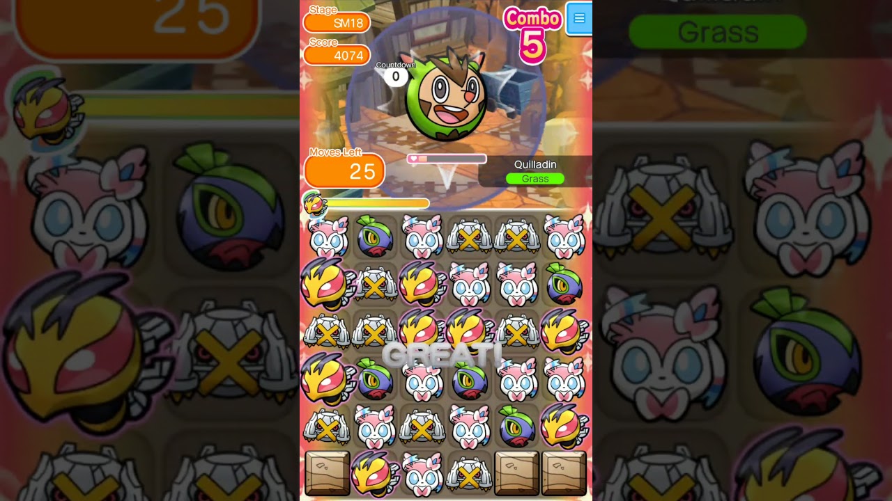 Pokémon Shuffle - Survial Mode - First Try - 47 Stages - 20190914
