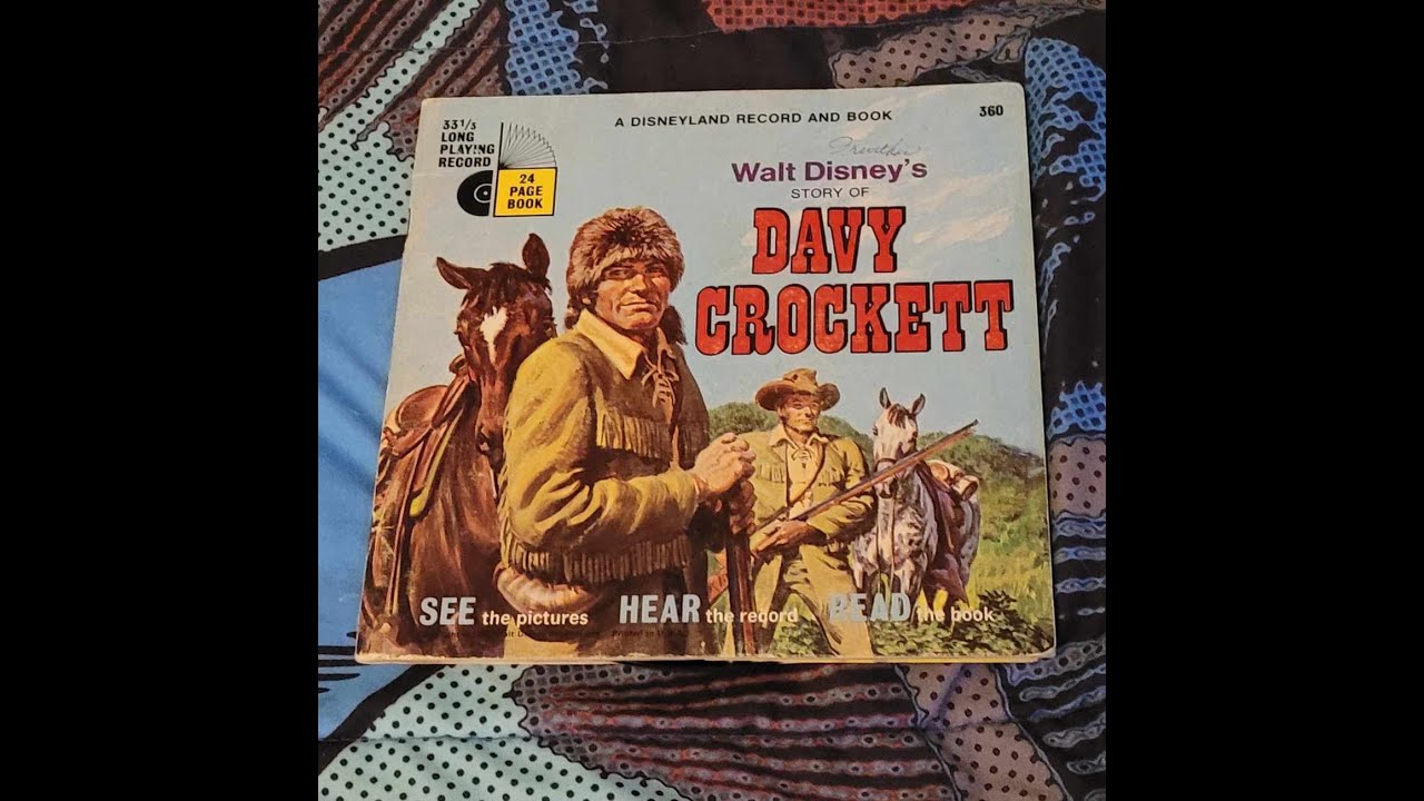episode 120 Disney Davy Crockett 1971 book on record