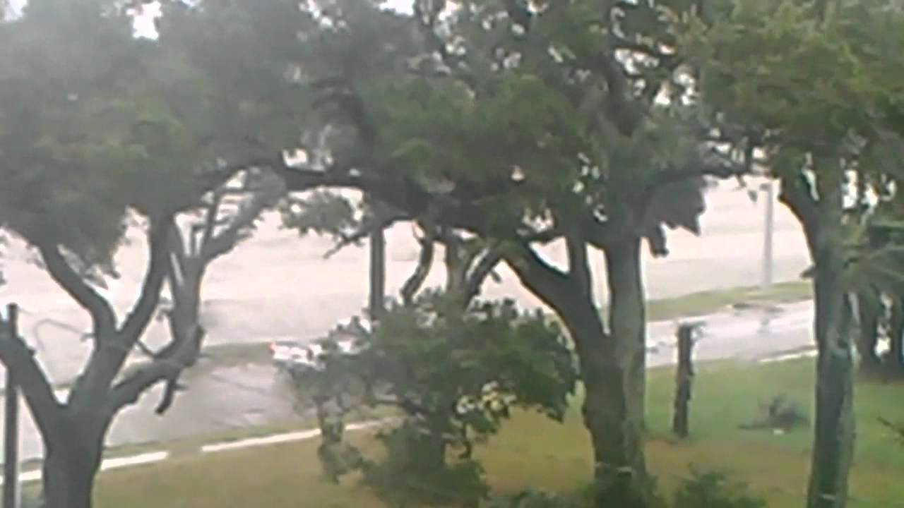 Biloxi, Highway 90 truck drives through flood