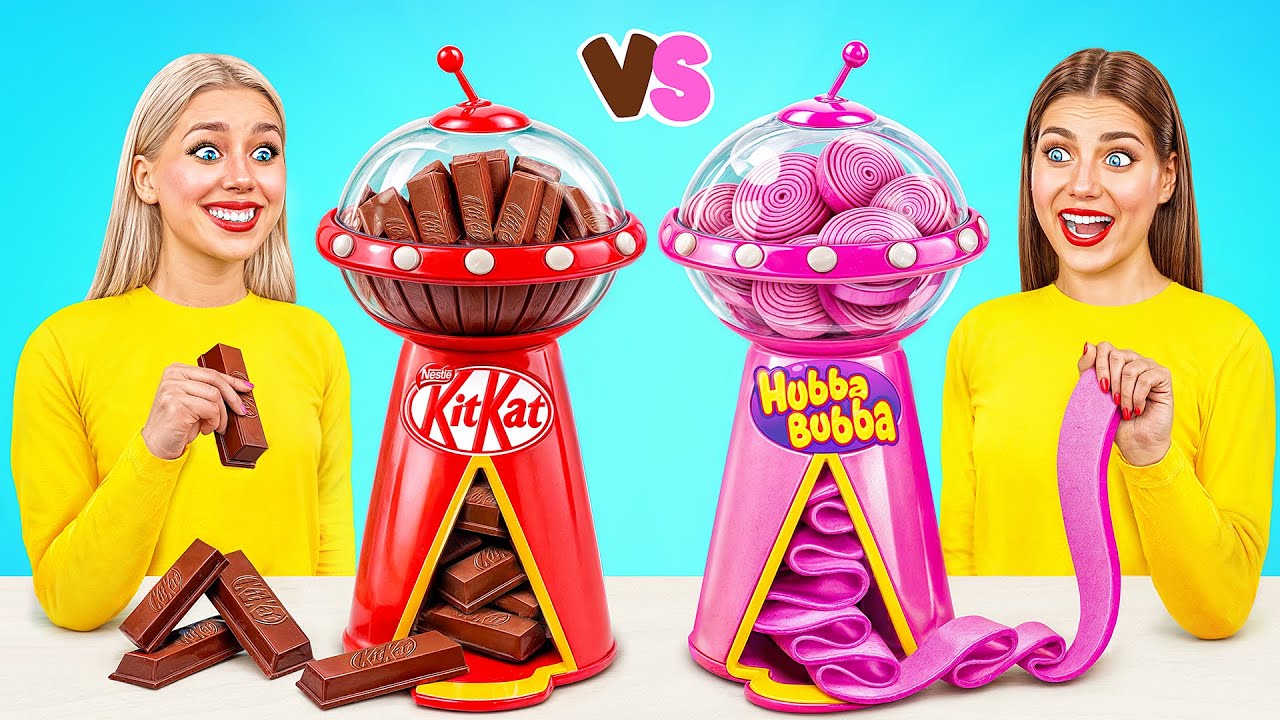 Жевательная Резинка vs Шоколадная Еда Челлендж | Сумасшедшие Кулинарные Идеи от Choco DO