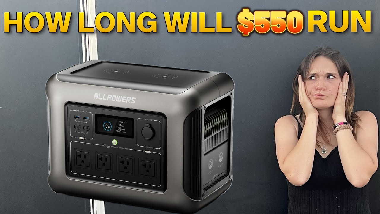 $550 Solar Generator Vs Mini Fridge,TV and More!