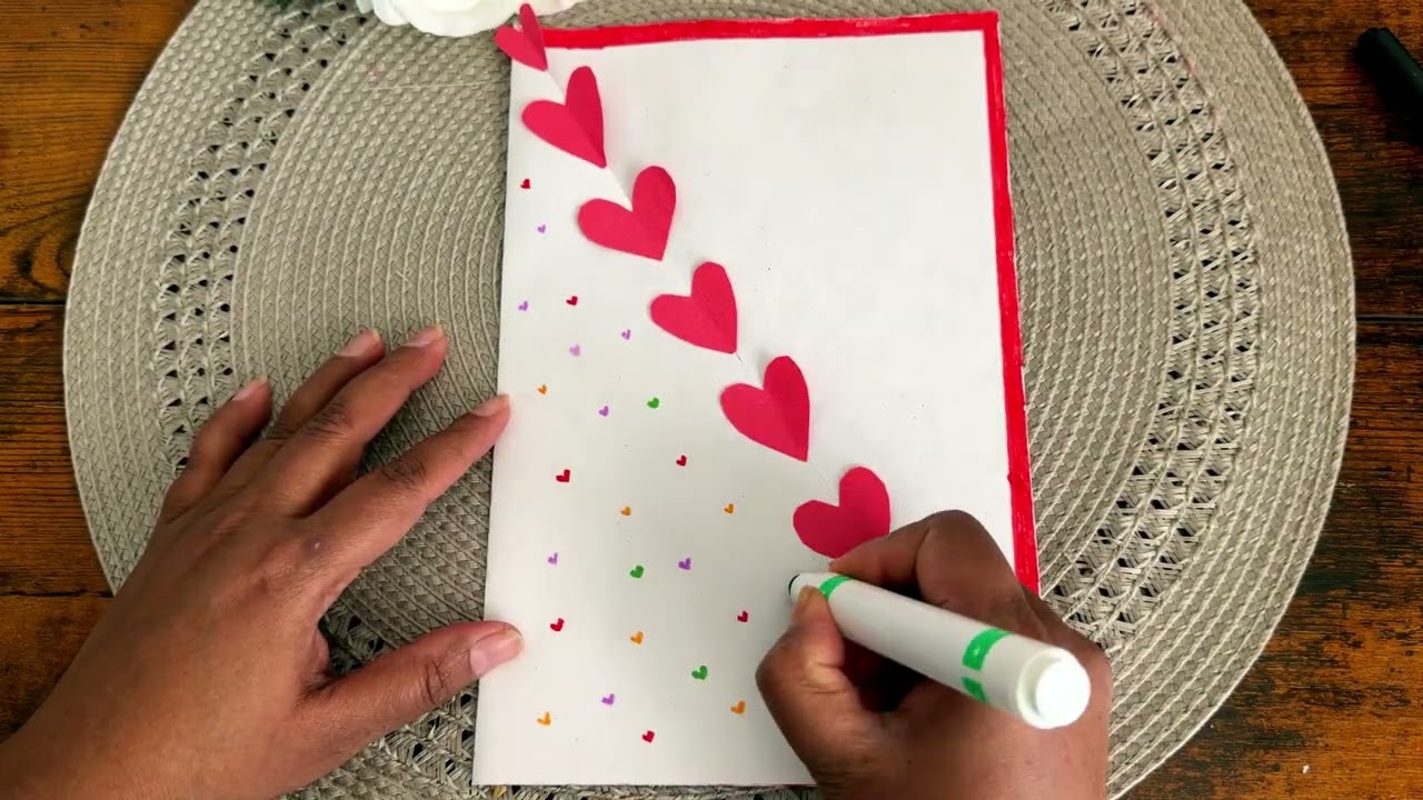 Easy valentines day card | how to make valentinesday crad at home