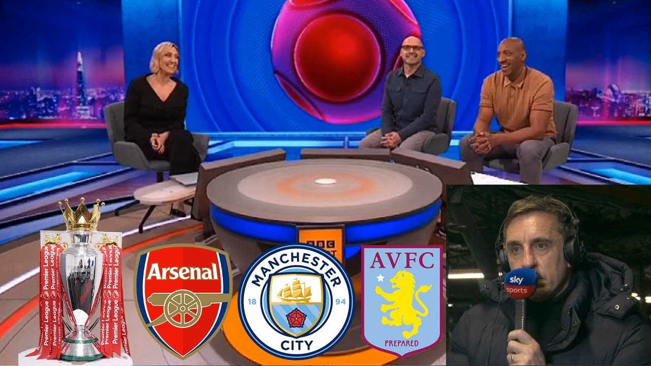 MOTD Aston Villa vs Arsenal 2-1 Gary Neville Review The Title Race🏆 All Reaction