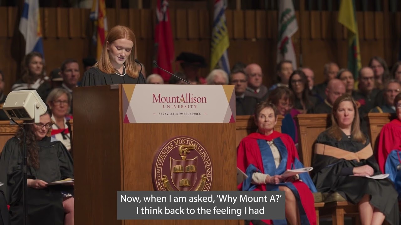 Why Mount A? Class of 2025 Valedictory Address