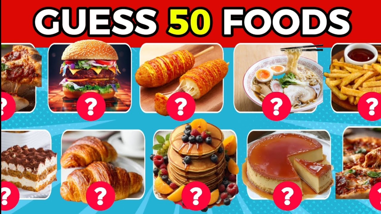 Guess The Food in 5 Seconds 🍔🍜 | 50 Famous Foods in the World 🌎