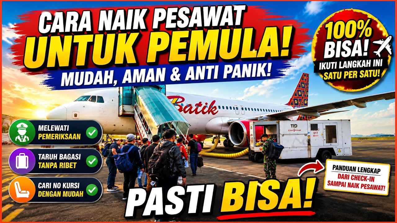 CARA NAIK PESAWAT DARI BANDARA SOEKARNO HATTA UNTUK PEMULA