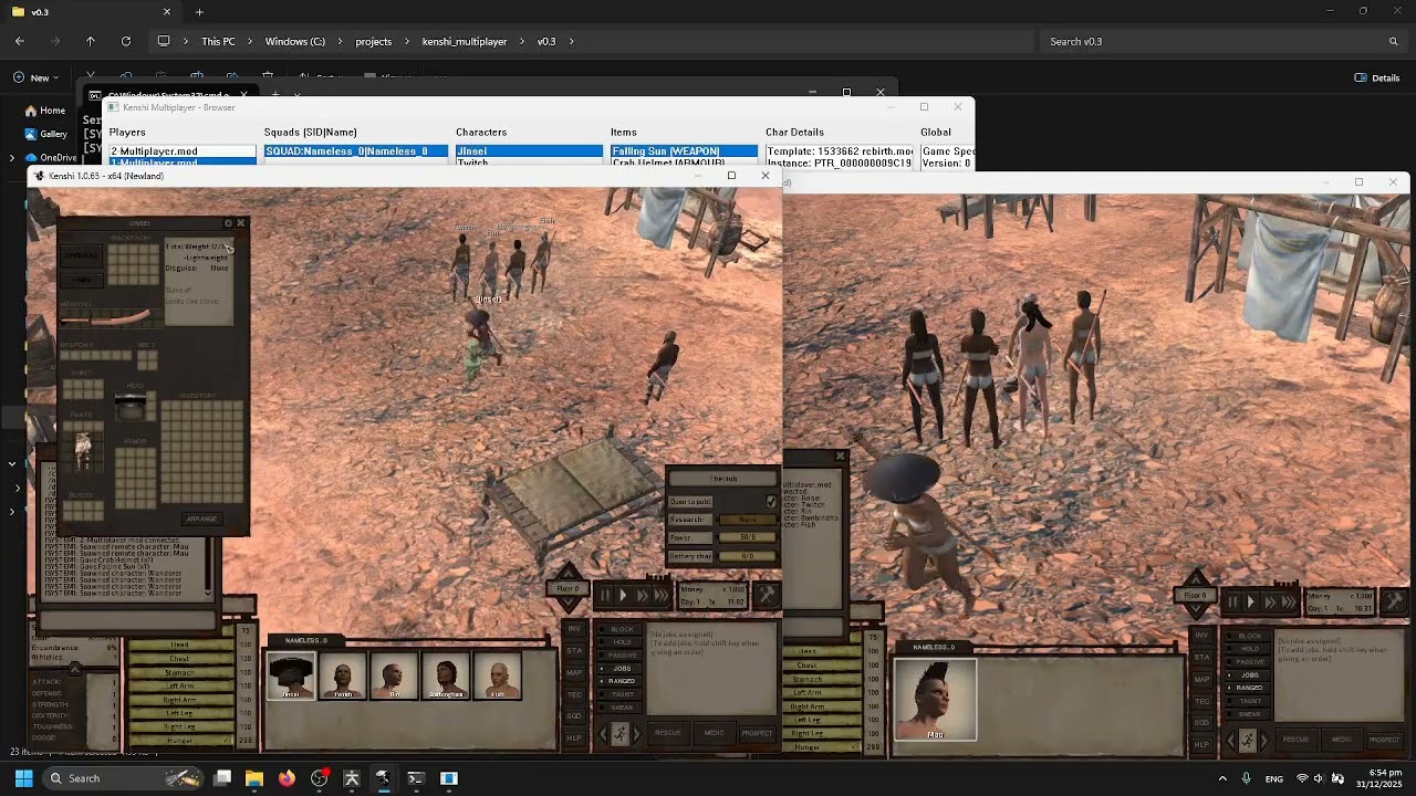 Kenshi Multiplayer v0.3: Item Sync, Spawning Buildings