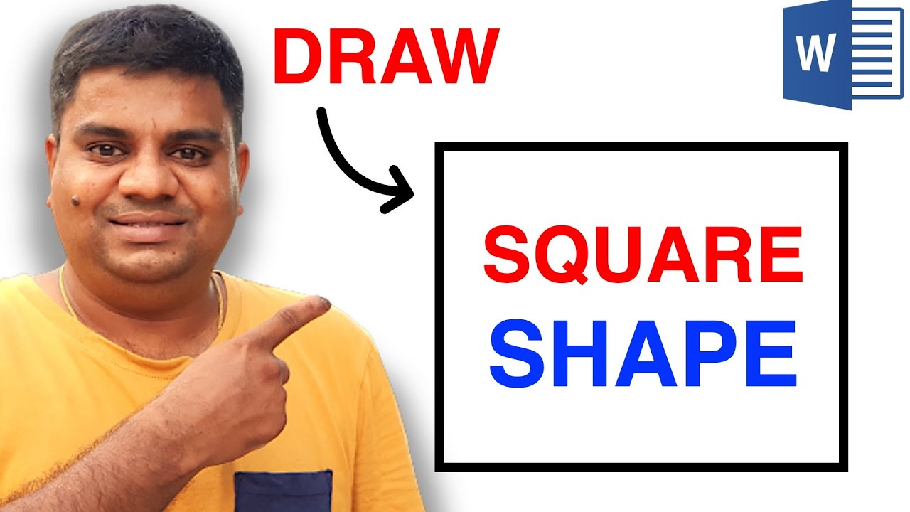 How to Draw a Square in Word (Microsoft) - Square Box