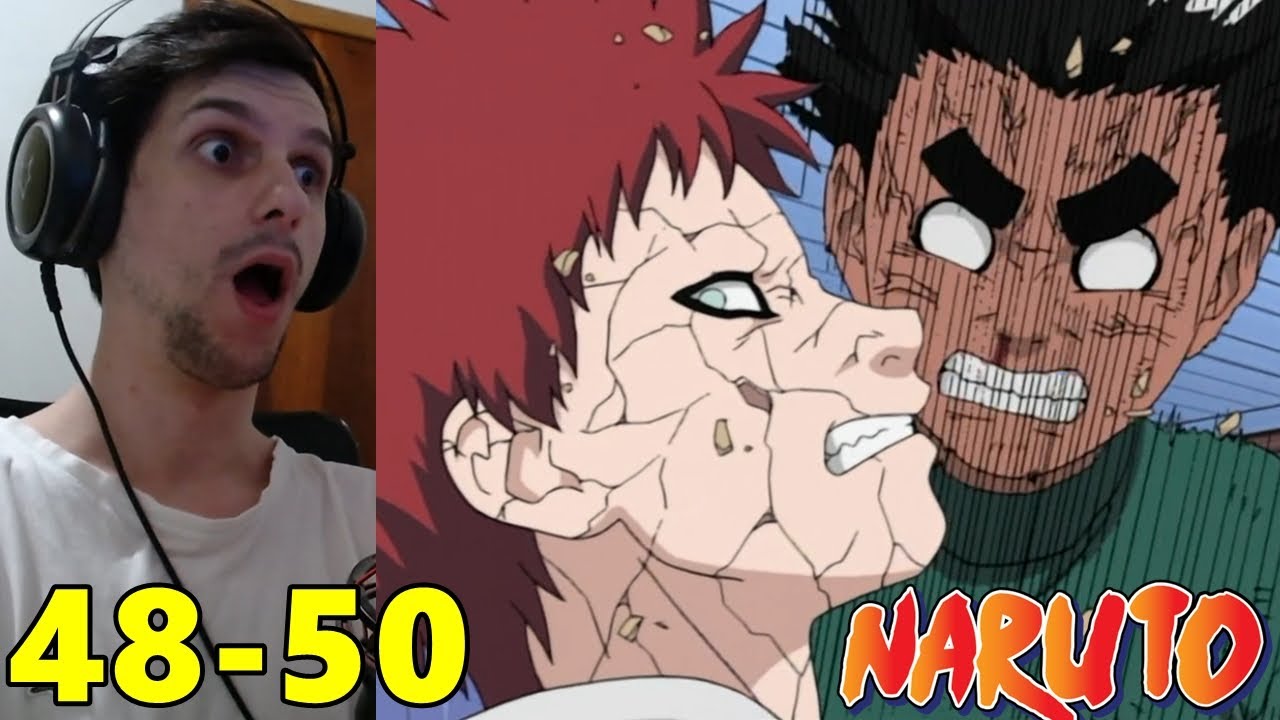 ROCK LEE vs GAARA | Naruto Clássico | REACT | Episódios 48, 49 e 50 (Dublado PT-BR)