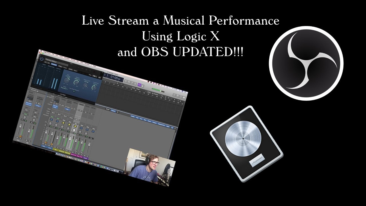 LIVESTREAM A MUSICAL PERFORMANCE - USING LOGIC X, BLACKHOLE, OBS pt.2