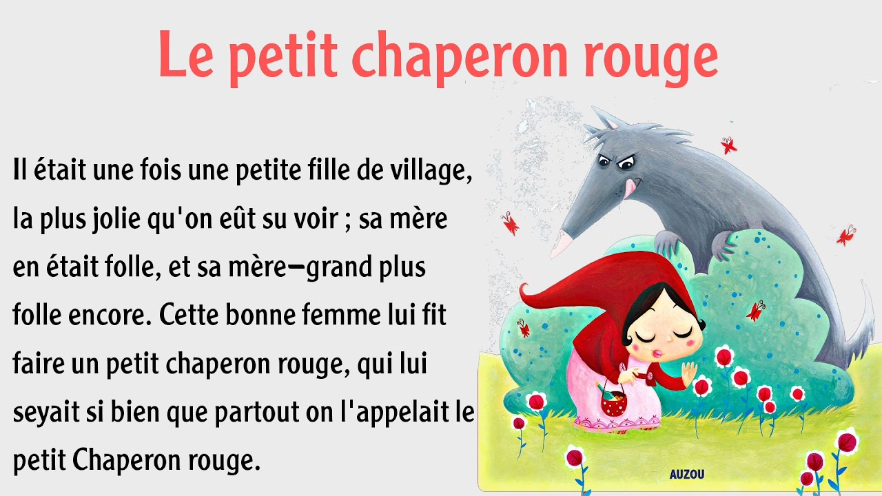 تعلم الفرنسية بسهولة من خلال القصص في دقائق فقط مع الترجمة و الشرح || Le petit chaperon rouge