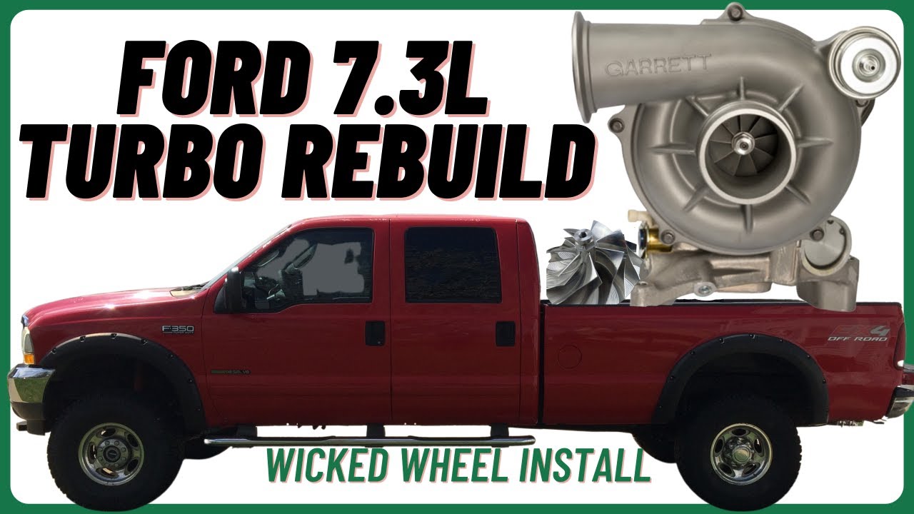 Simple Ford 7.3 Turbo Rebuild & Wicked Wheel Install #baldeagle242