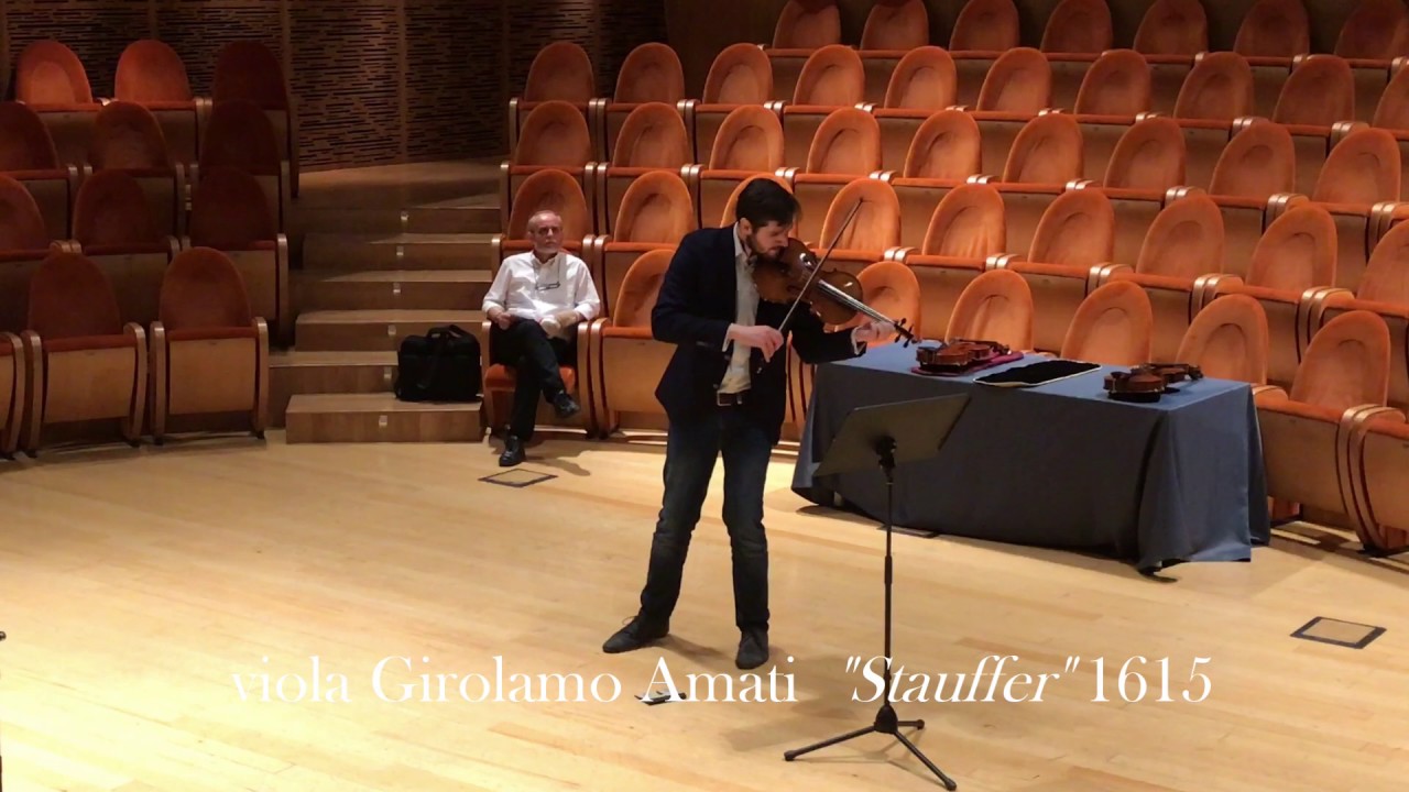Lech Antonio Uszynski plays viola Girolamo Amati 1615 