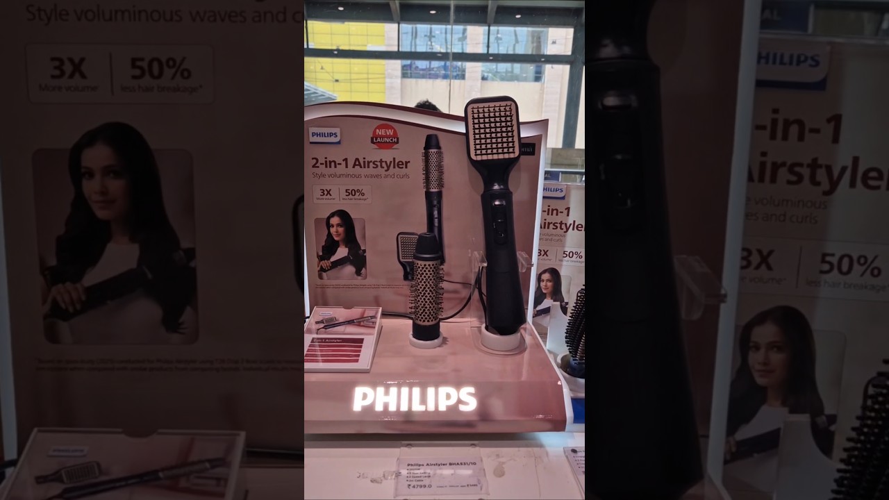 Philips 2-in-1 Airstyler Style voluminous waves and curls / 💥 #Philips #hairstyles #shorts