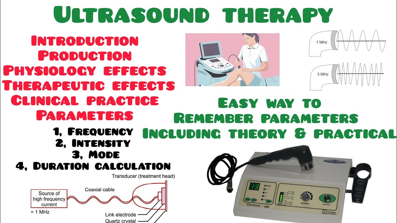 Easy to remember Ultrasound therapy - theory and practical | parameters in Tamil #ultrasound #physio