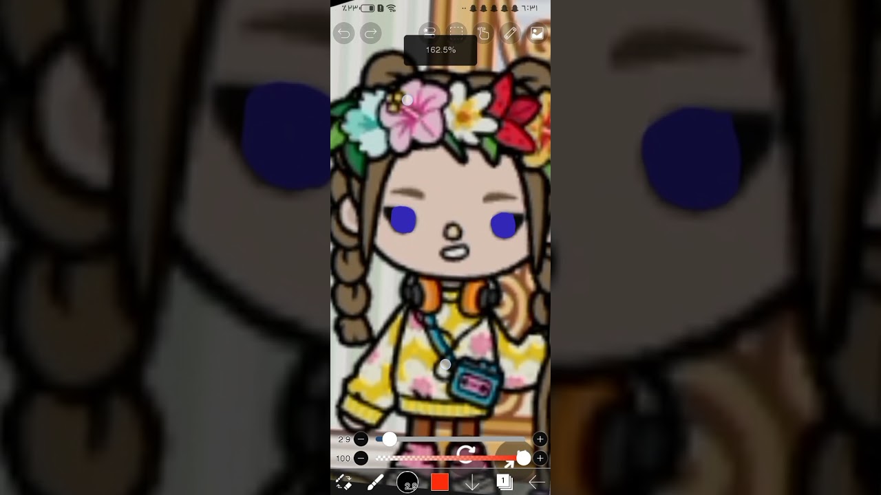 فيديو تعليم كيف اخلي عند الشخصيات حلوه بتهكا بوكا 
