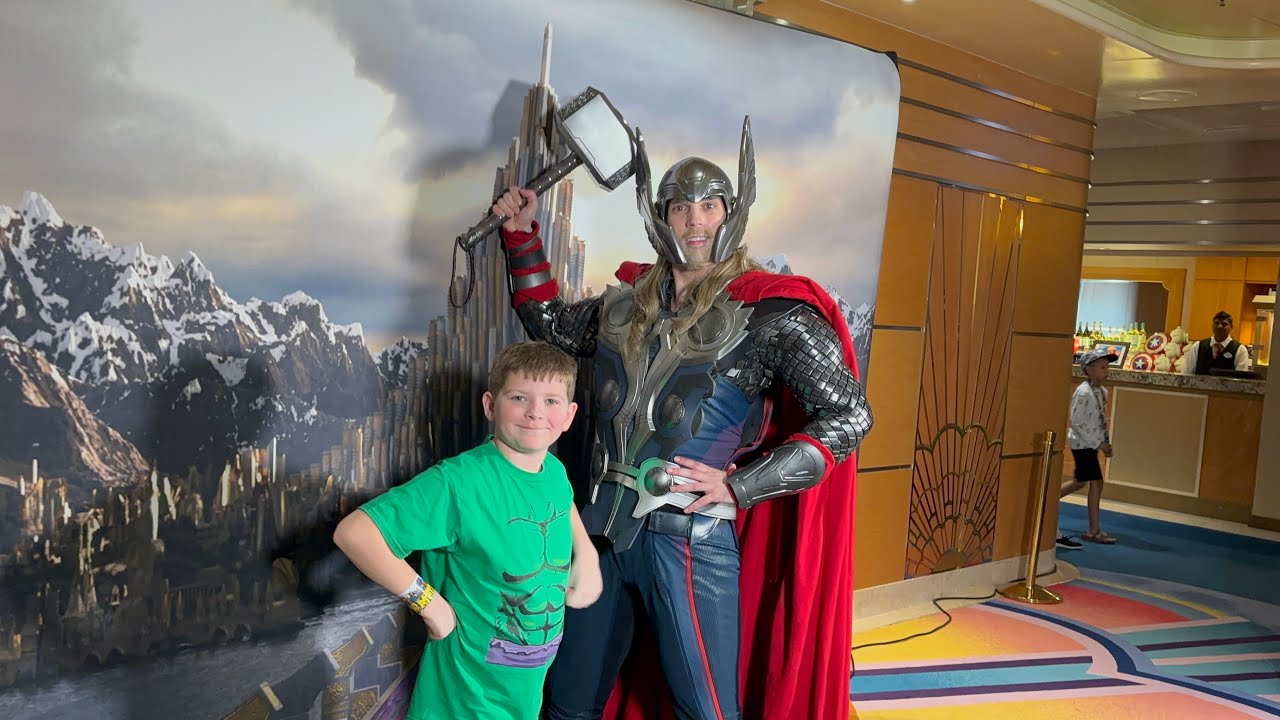 Disney Magic Cruise Day 2.  Marvel Day At Sea