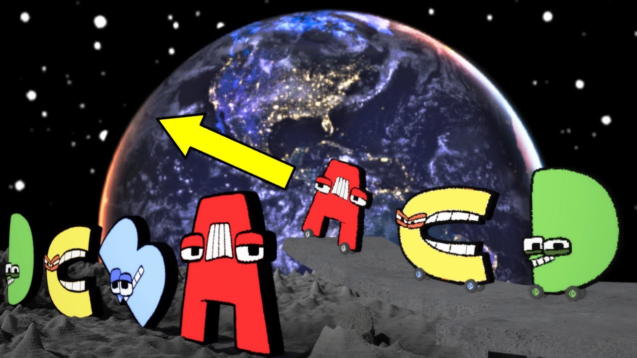 Alphabet Lore Jump Over Alphabet Lore on the Moon | Teardown