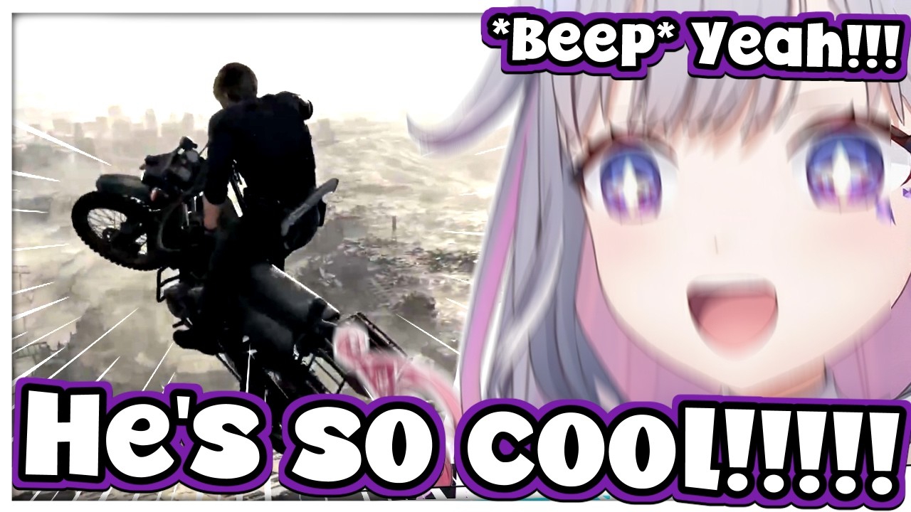 Biboo's reaction on Leon's bike scene is absolute cinema! ✋🤨🤚