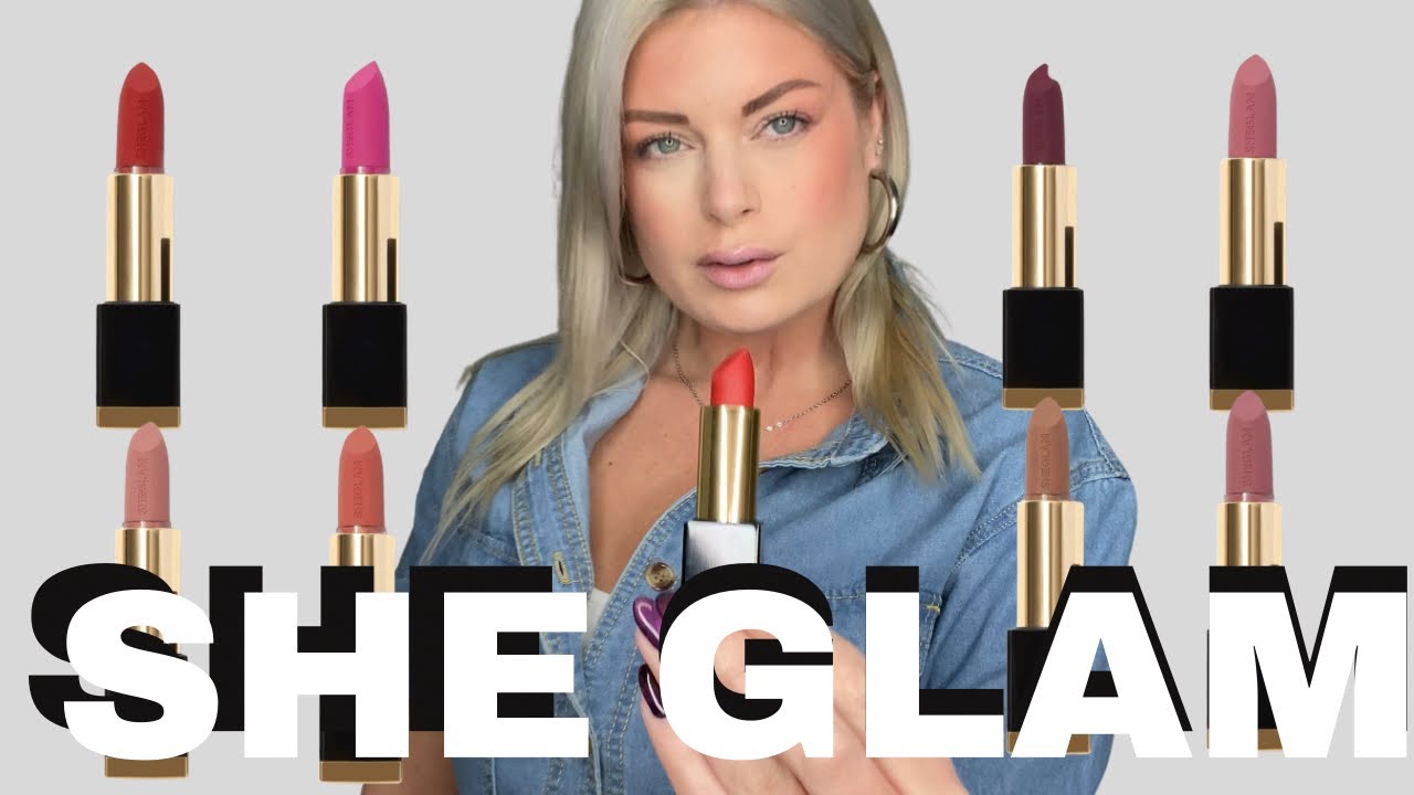 SHE GLAM MATTE ALLURE LIPSTICK SWATCHES