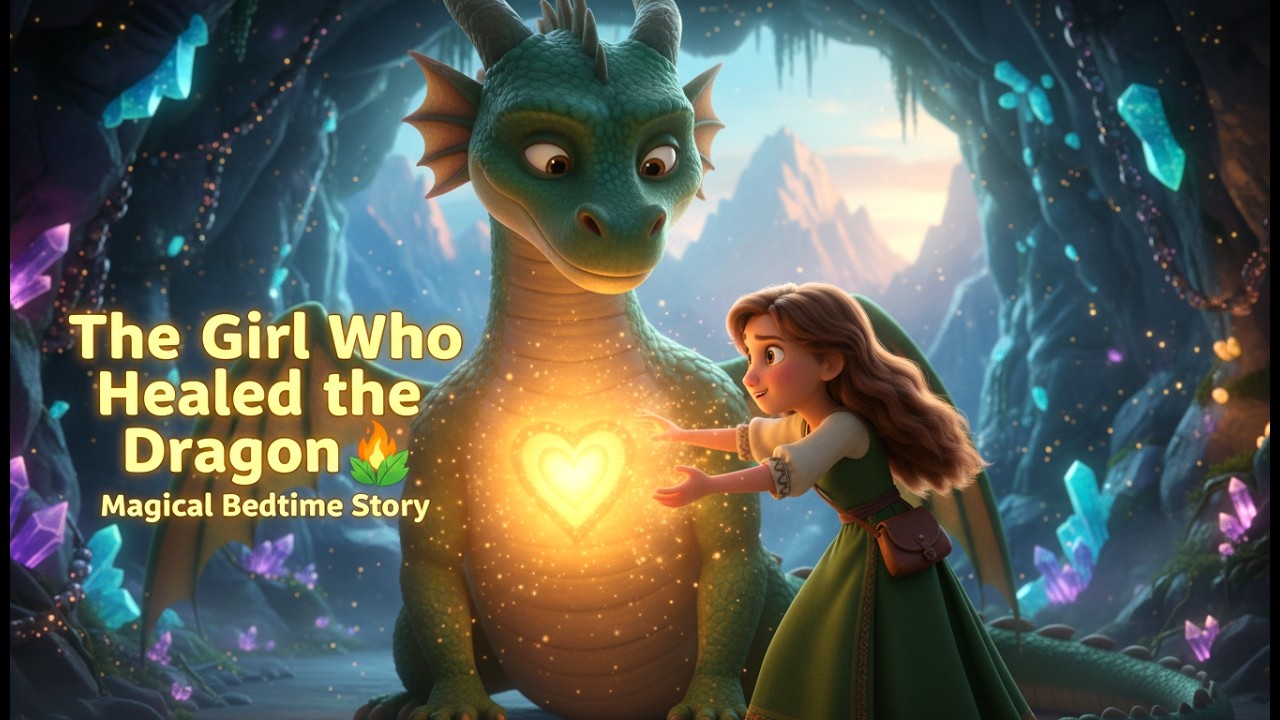 The Girl Who Healed the Dragon 🔥🌿 | Magical Bedtime Story