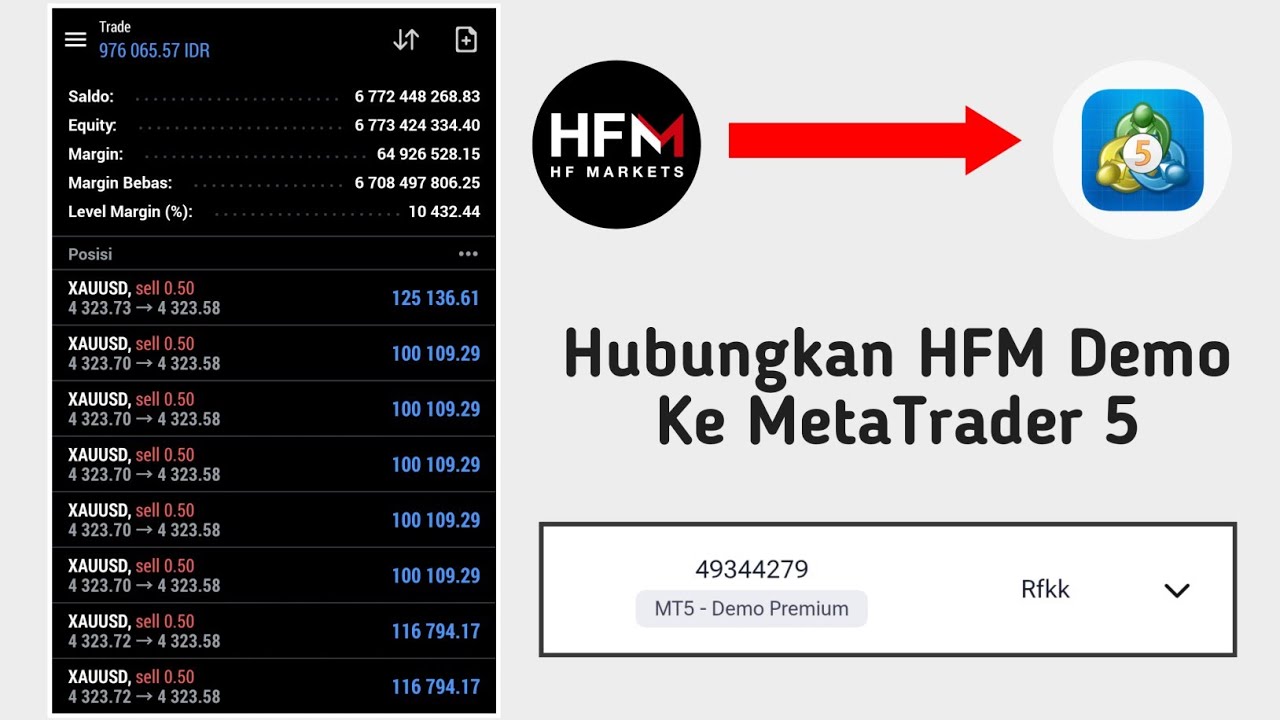Cara Menghubungkan HFM Demo Ke MetaTrader 5