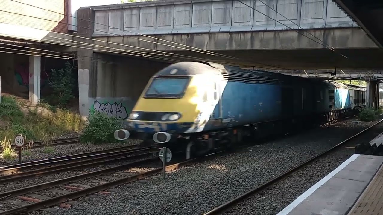 Tram Train 398015 escorted through longbridge Taff wells - Old Dalby overnight stay at Kings Norton 