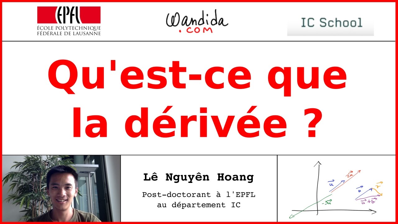 Qu'est ce que la dérivée ? Lê Nguyên Hoang