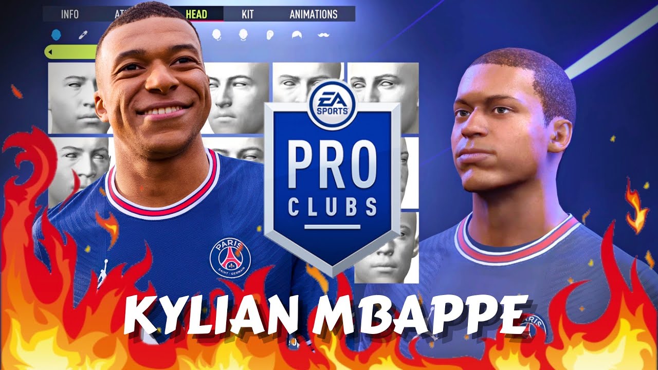 FIFA 22 Kylian Mbappe (updated) Pro Clubs Creation