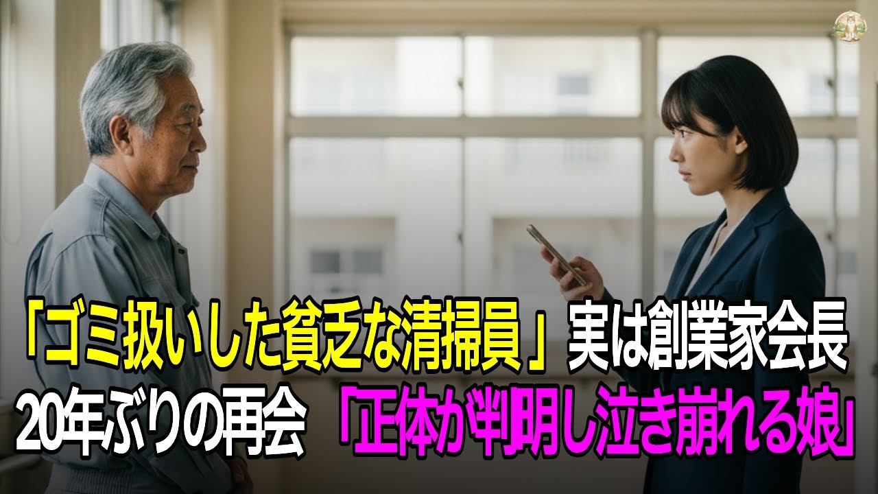 清掃員の老人を見下した女性社長――直後、全取引が停止。彼の正体を知り青ざめた【感動朗読】