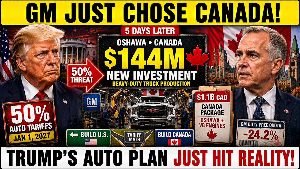 It's Over: GM CHOOSES CANADA as Carney Exposes Trump's 50% Auto Tariff Disaster