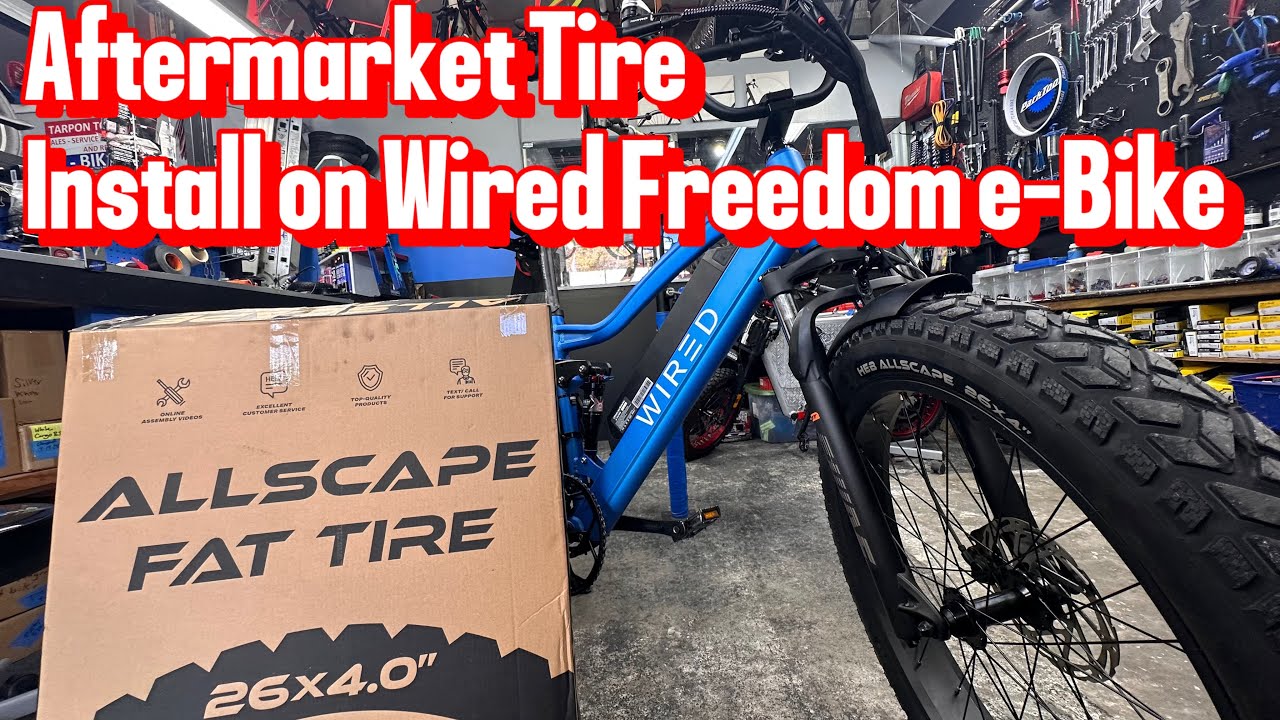 Wired | Freedom | Aftermarket HEB AllScape Heavy Duty Tire Installation on the 60V High Speed e-Bike