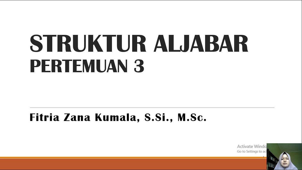 STRUKTUR ALJABAR PERTEMUAN 3- FUNGSI (PEMETAAN)
