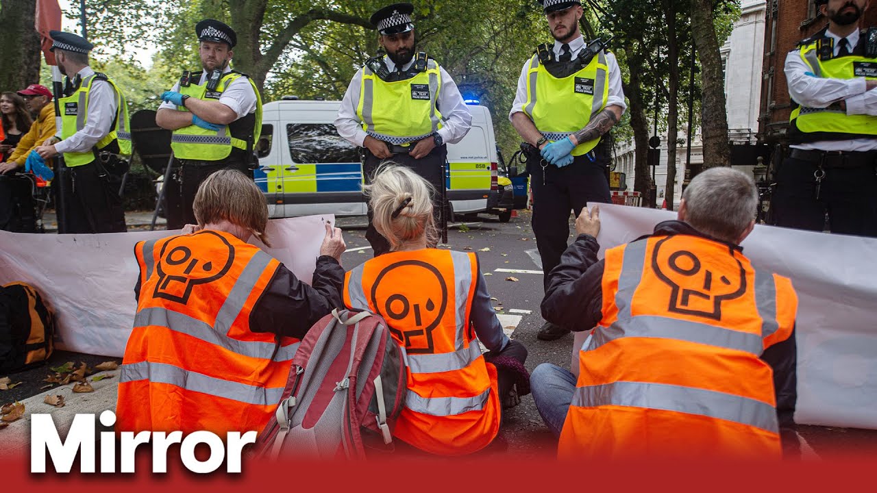 Just Stop Oil block roads around Westminster for seventh day